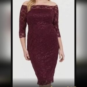 Burgundy off should dress